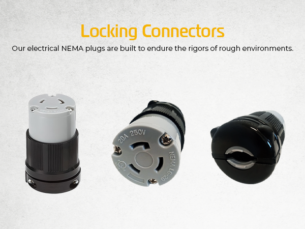 みー。 NEMA L14-20 Plug and Connector Set - Rated for 20A, 125/250V