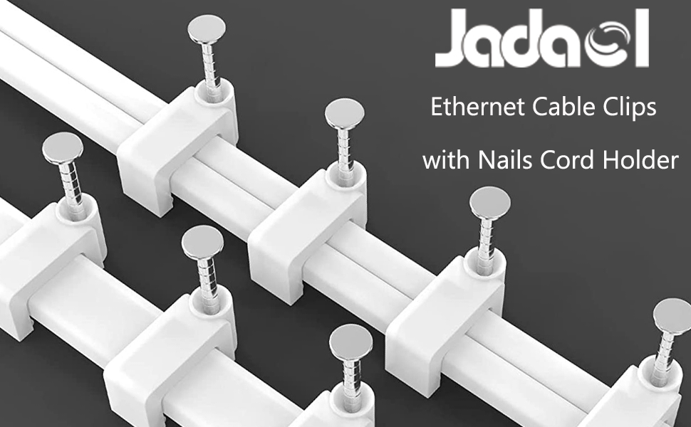 Cable Clips Jadaol 200 Pieces for Cat 6 Flat