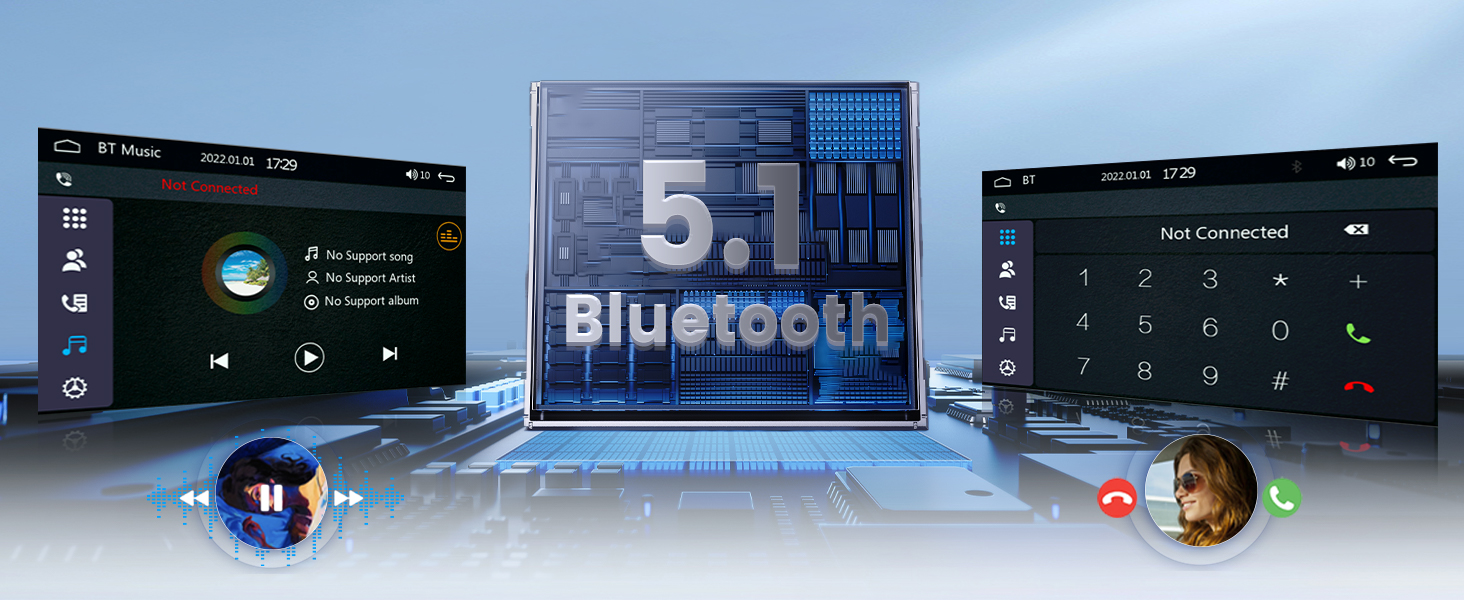 single din touchscreen radio