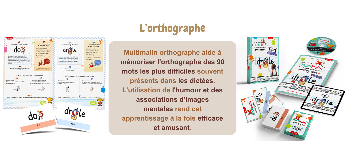 MultiMalin Pack Complet tables de multiplication conjugaison du présent et du passé