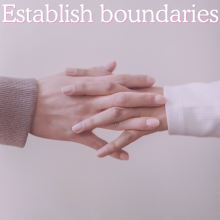 Establish boundaries
