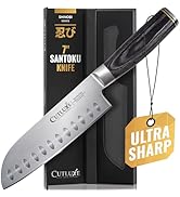 Shinobi Santoku Knife – 7 Inch Vegetable Knife for Chopping, Cutting & Dicing, Asian Japanese Kni...