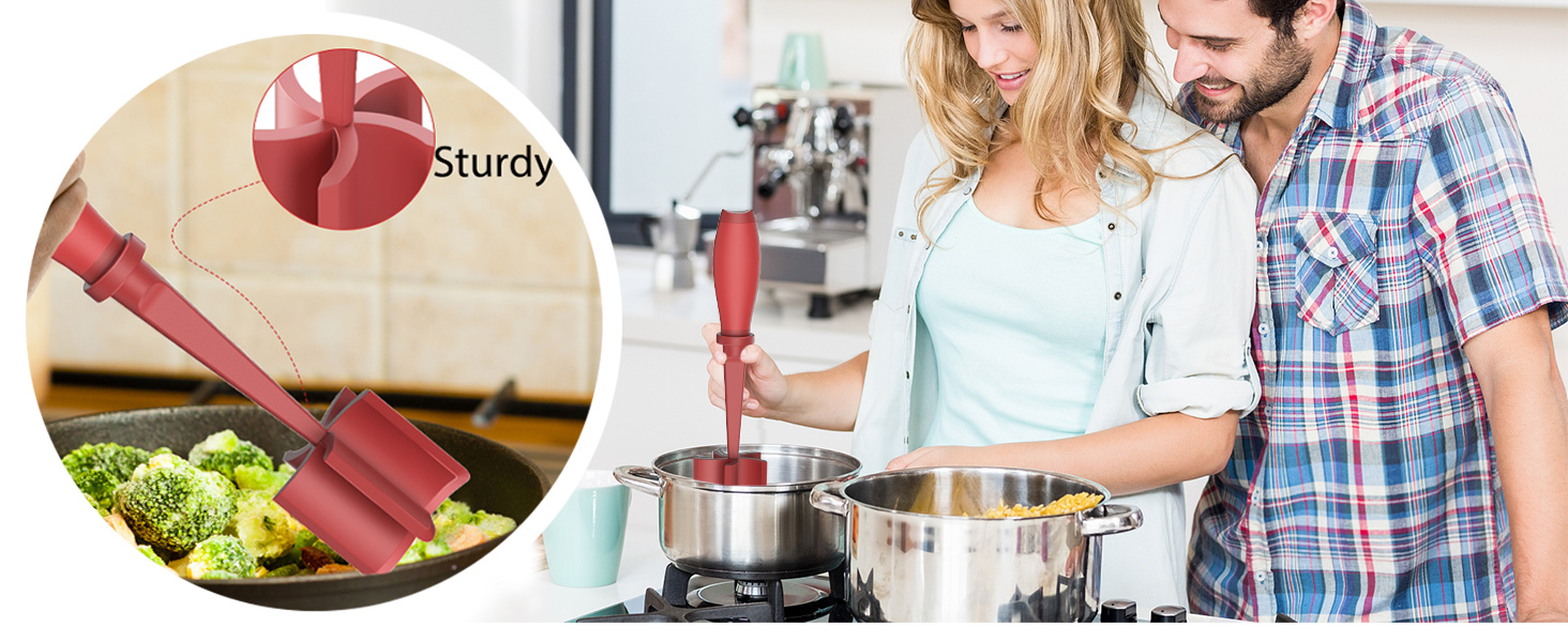 2Pack Meat Chopper, Heat Resistant Meat Masher for