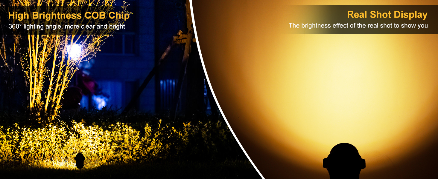 OurLeeme Spot Lights Outdoor 6W 120V Waterproof Outdoor Spotlight for