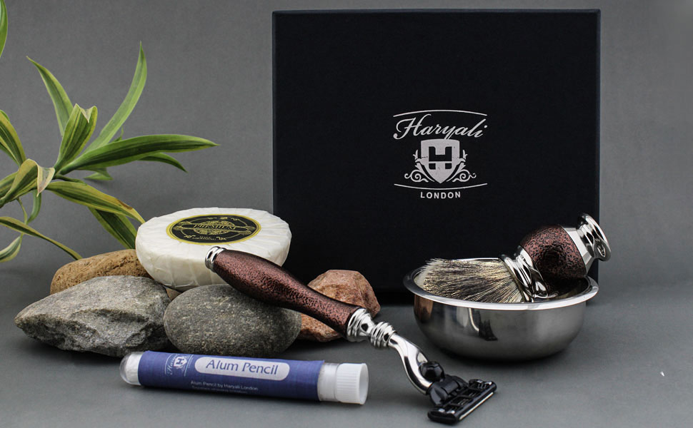 Haryali London Mens Manual Shaving Wet Shave Kit
