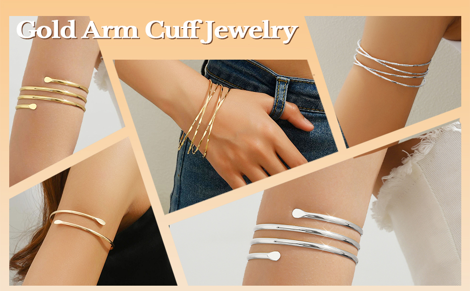 Amazon.com: Nexoluxa Gold Arm Cuff Jewelry for Women Upper