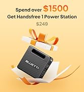 BLUETTI Handsfree 1 Portable Power Station, 268.8Wh 300W Solar Generator, 5 Output Ports, LiFePO4...
