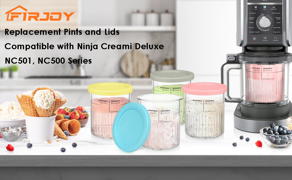 replacement pints for ninja creami deluxe