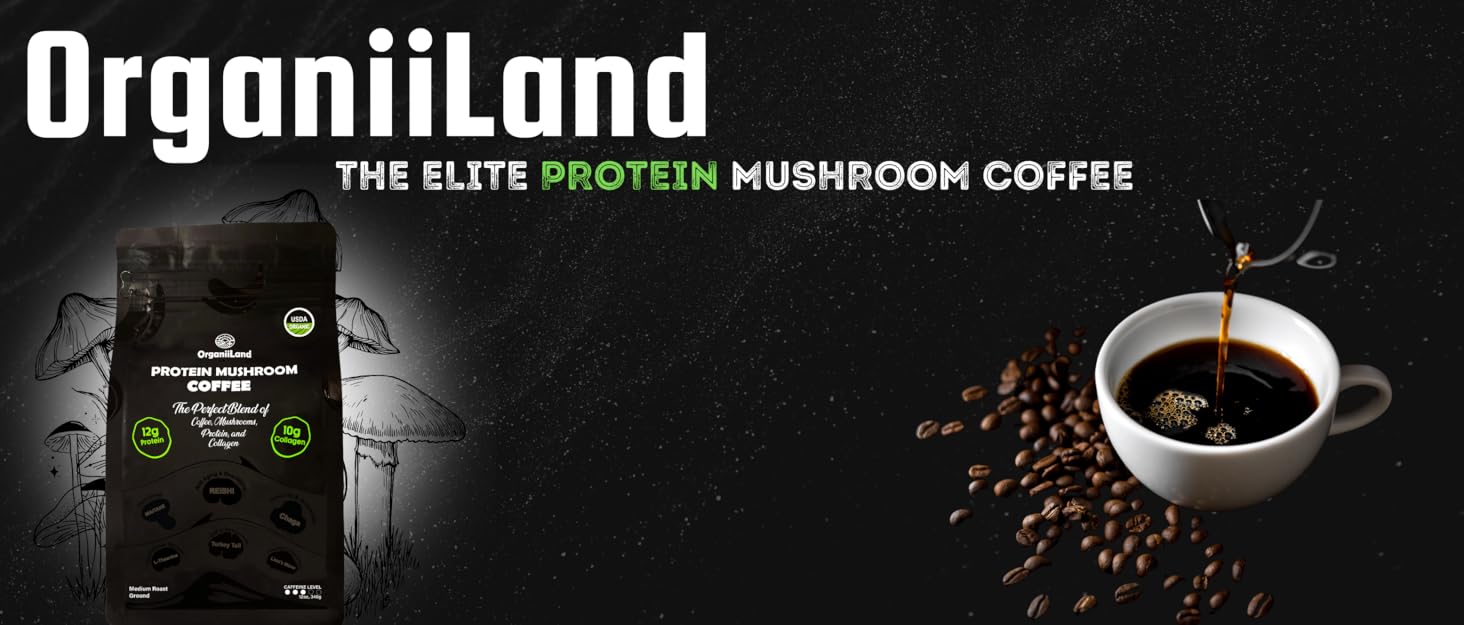 mushroom Coffee, Mane, Lions, mushrooms, organic, supplement, coffee, reishi, Chaga, instant