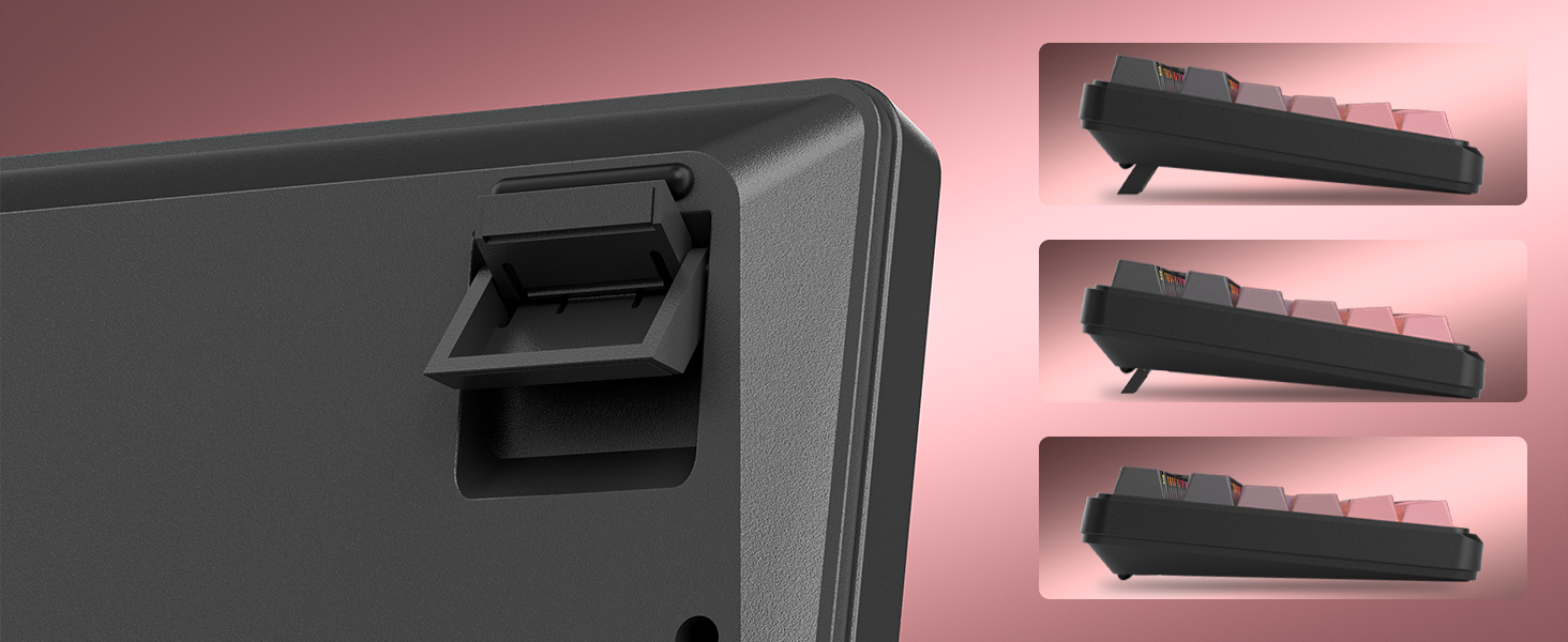 Two-Step Keyboard Feet