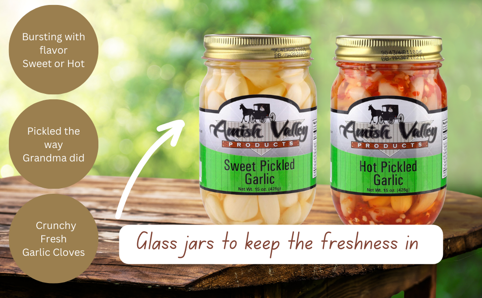 Amish Valley Products Pickled Garlic