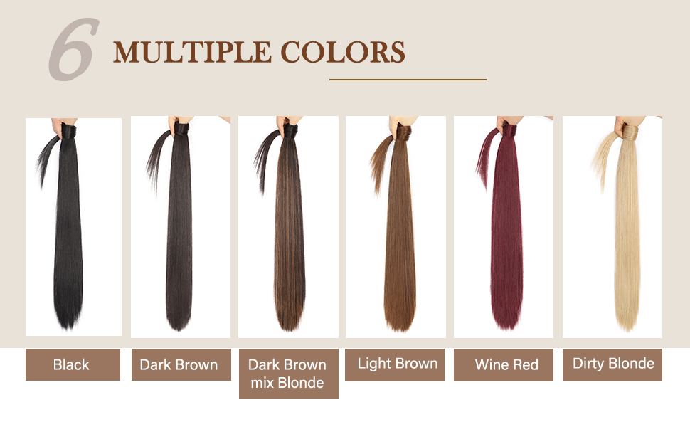 wrap around ponytail