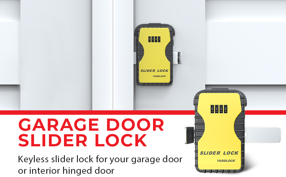 Keyless Garage Door Slider Lock Secure Garage Door Deadlock