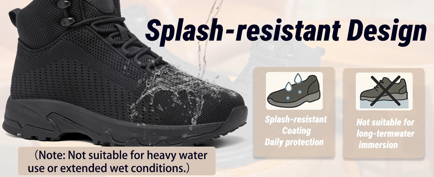 black non slip work shoes for men food service