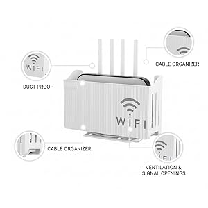 wall mount shelf for router tv box and remote control
