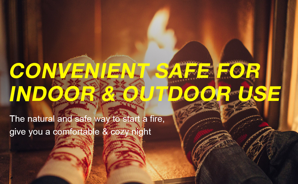 Realcook Natural Fire Starters for Fireplaces Upgraded