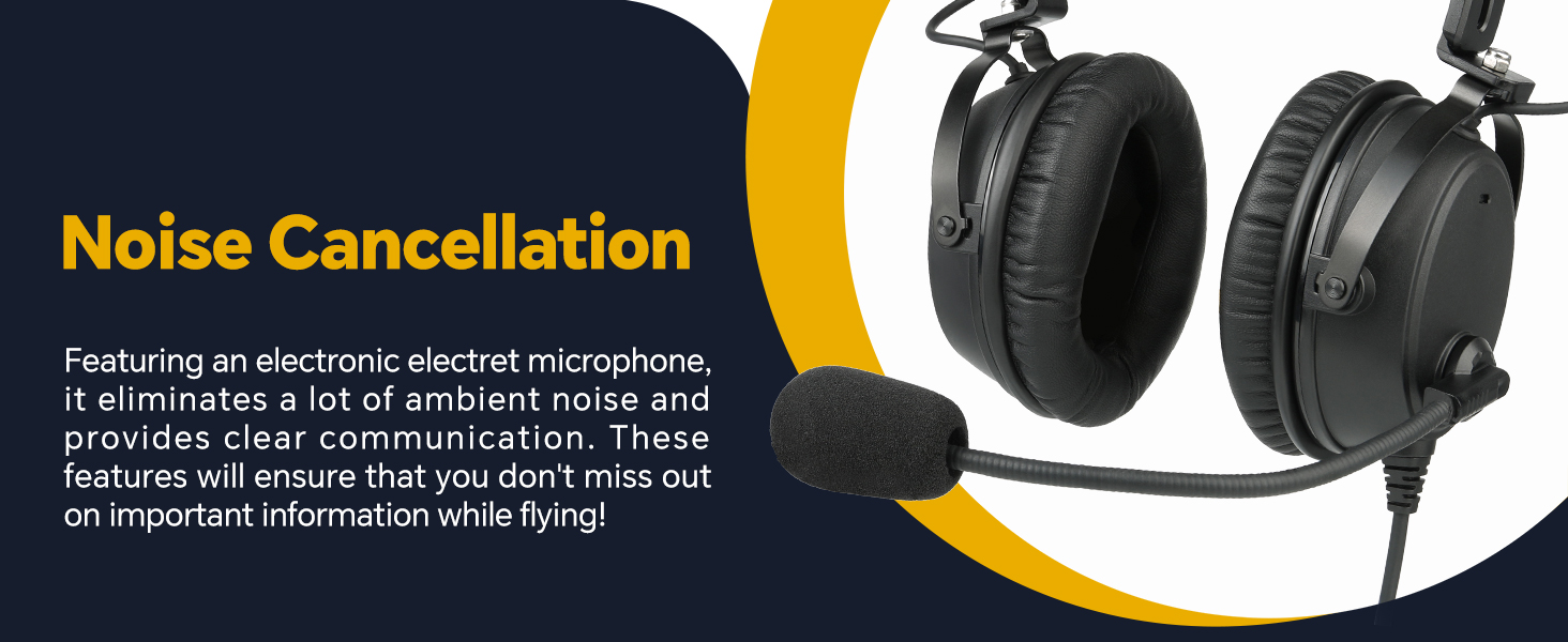 Aviation heaset for pilot