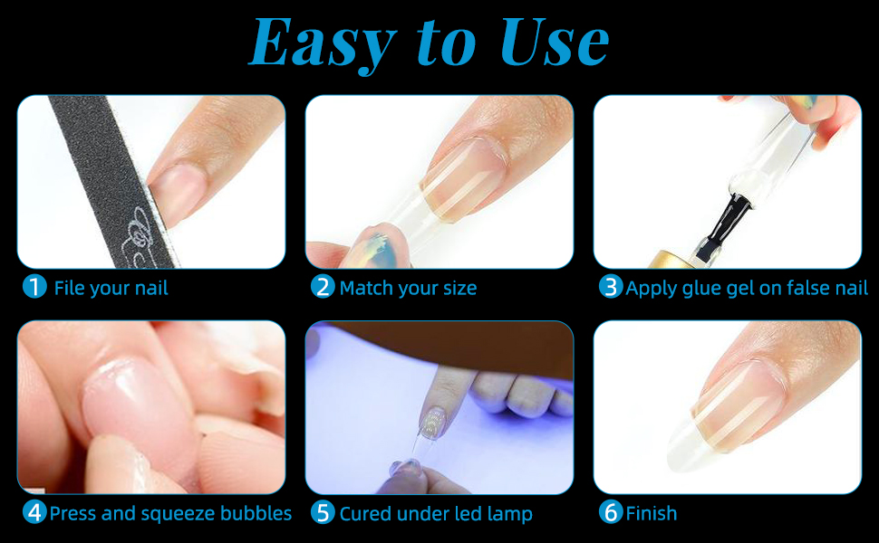 Mandelförmige Nagelspitzen