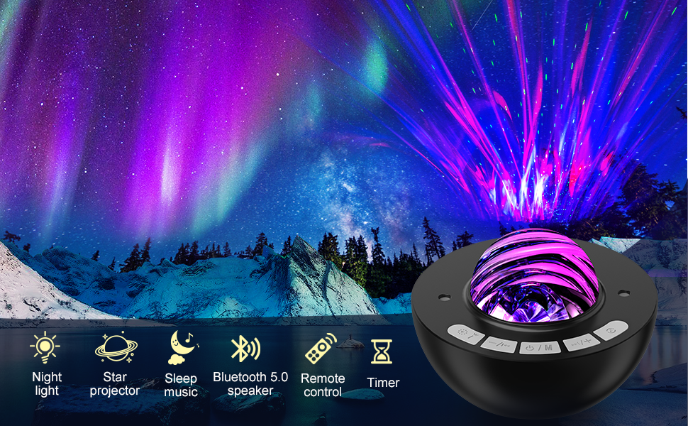 Galaxy Projector Light, 8 Lighting Effects Star Projector, Night Light