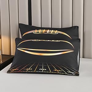 football comforter bedding set sports bedding boys kids teens bedding set black and gold comforter