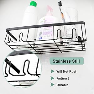 stainles still shower caddy