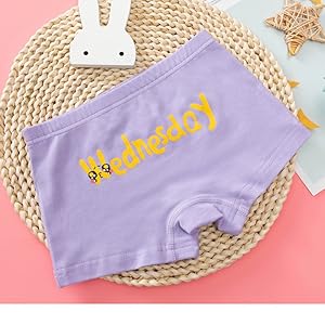 5 Pack Sunday Girl's Boyshort Panties