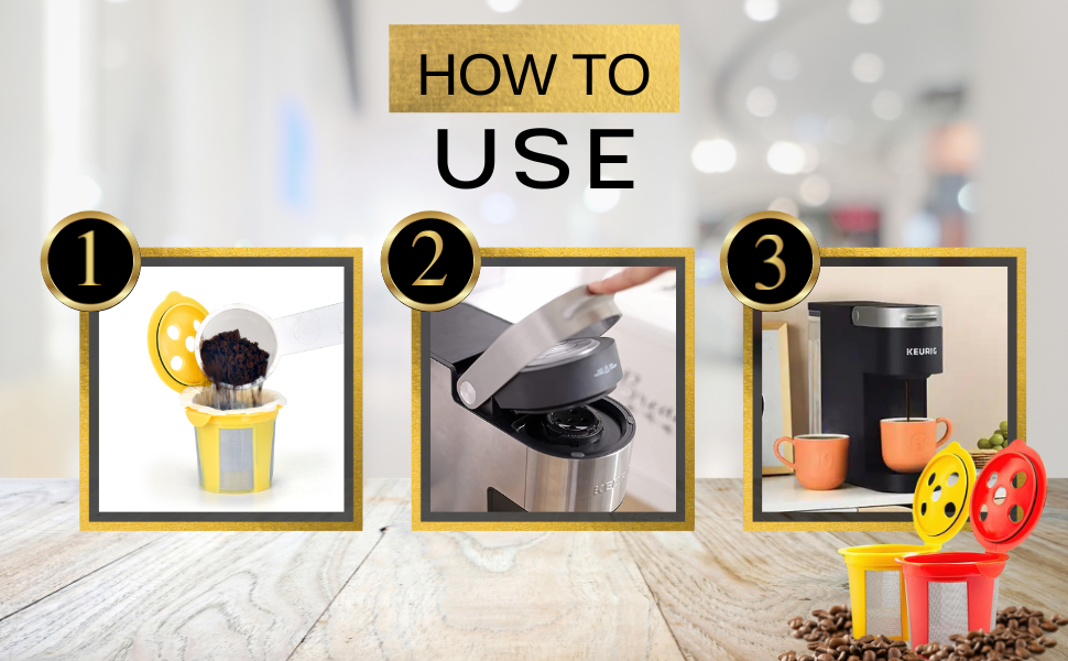 DeliBru Reusable K Cups for Keurig Supreme and K Supreme Plus Coffee Pods Pack of