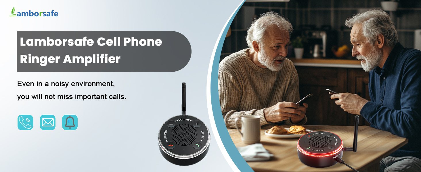 Never miss an important call with the cell phone ringer amplifier