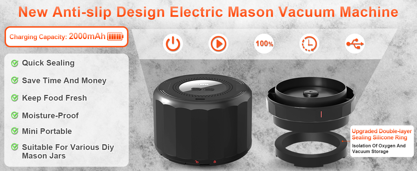 electric vacuum sealer for mason jars