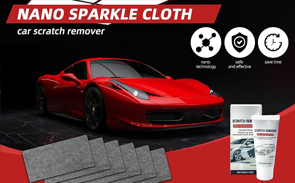 Nano Sparkle Cloth Car Scratches Remover,6PCS MultiPurpose