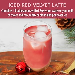 iced red velvet latte