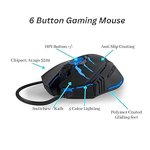 6 buttons gaming Mouse