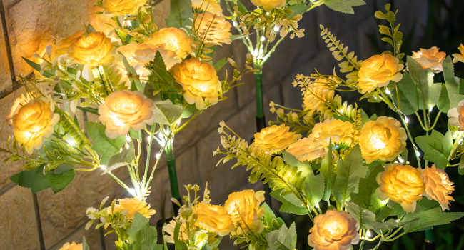 solar lights flower