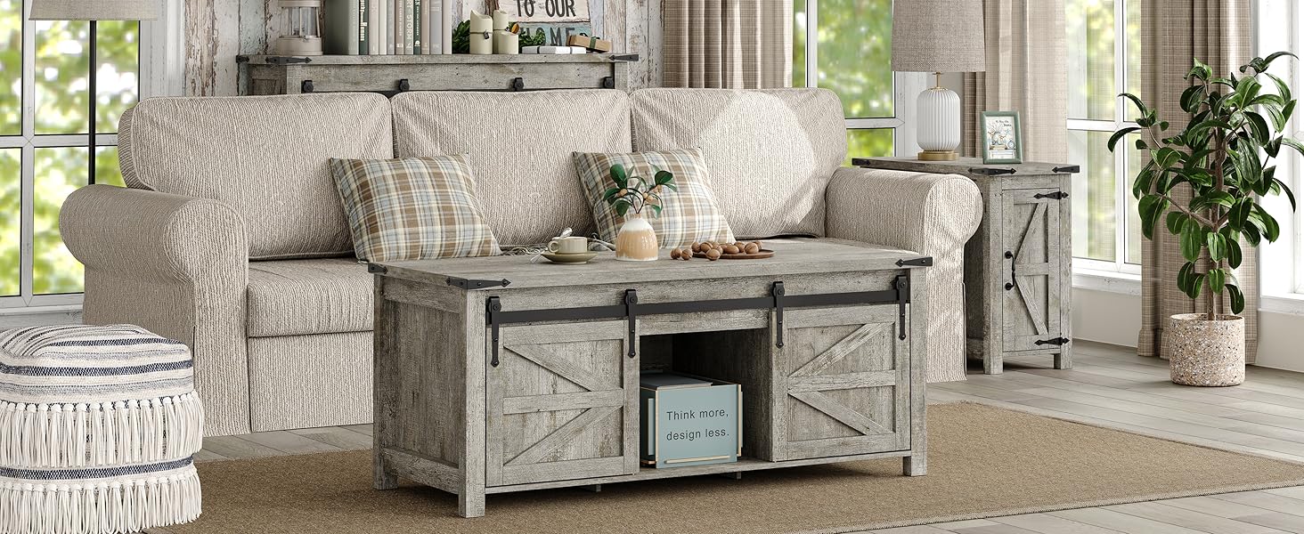 Furnihold Lift Top Coffee Table, 47.3'' Farmhouse Coffee