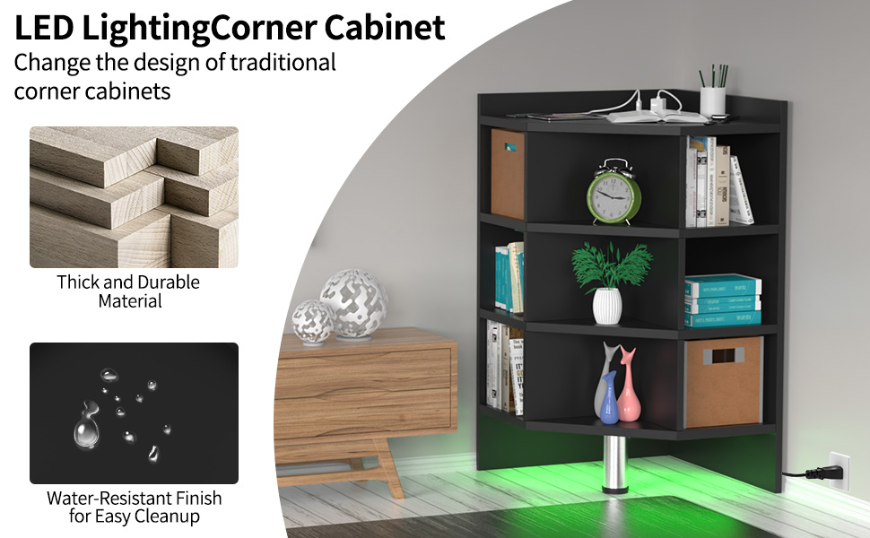 Corner Corner Wooden Corner Bookshelf