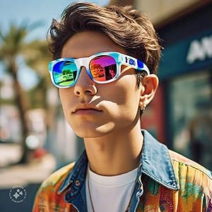 Buy Momo Design Mirrored Aviator Unisex Sunglasses -(MD551 6