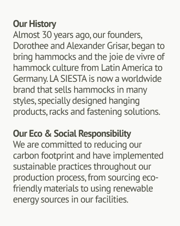 LA SIESTA history, story, and eco and social responsibility