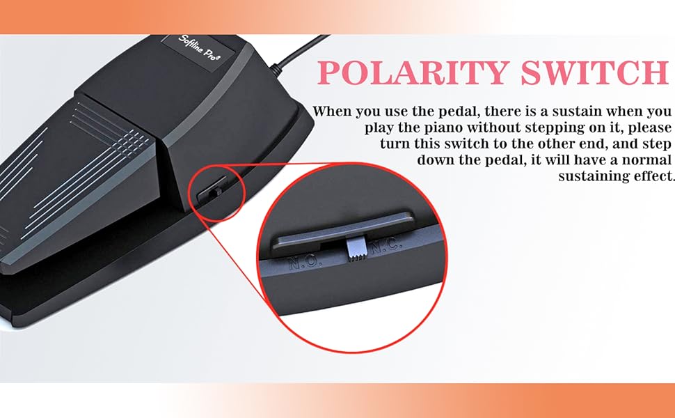 Softline Pro SP139 Universal Sustain Pedal Damper Foot Pedal with