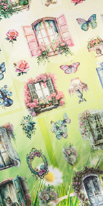 Butterfly Floral Scrapbook Stickers 