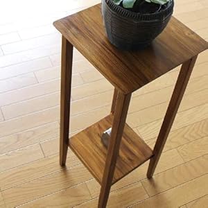 Amazon.co.jp: 花台 花瓶台 フラワースタンド おしゃれ 無垢材