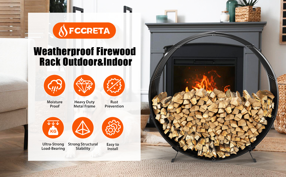 firewood rack with cover