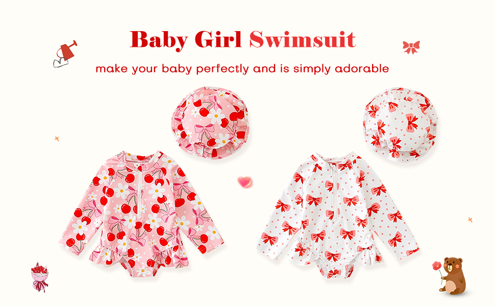 Infant Baby Girl Swimsuit