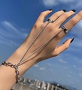 Punk Layered Chain Tassel Bracelet