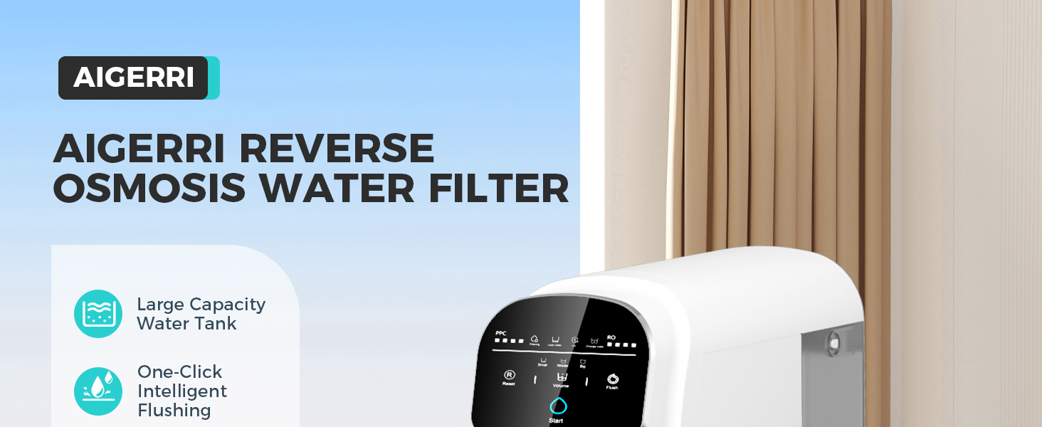 Aigerri 51 Pure to Drain Countertop Reverse Osmosis System Water