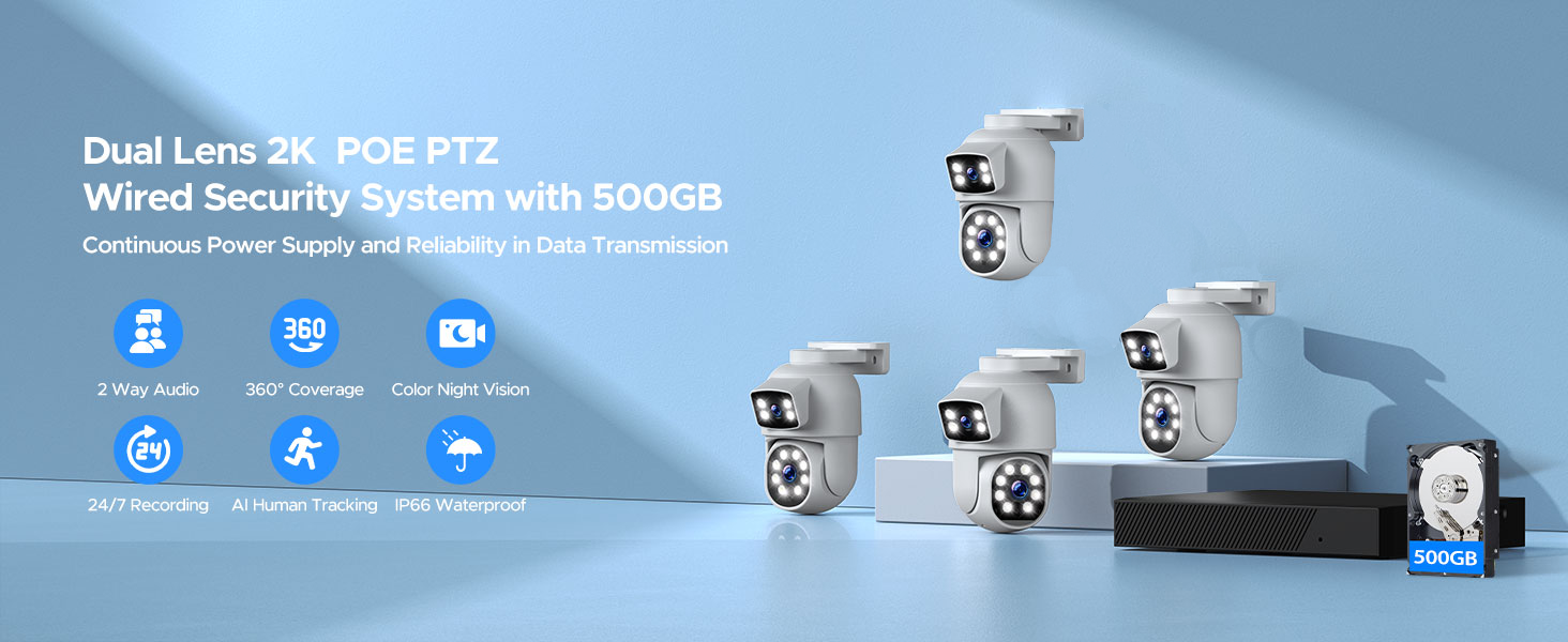 POE SECURITY CAMERA SYSTEM 