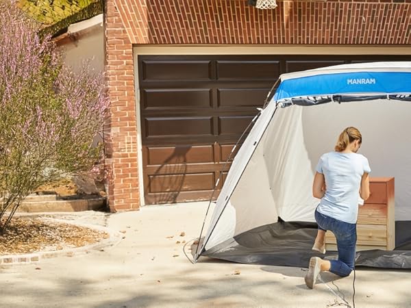 paint booth, portable paint booth, spray booth, paint tent, paint booth tent, spray paint tent