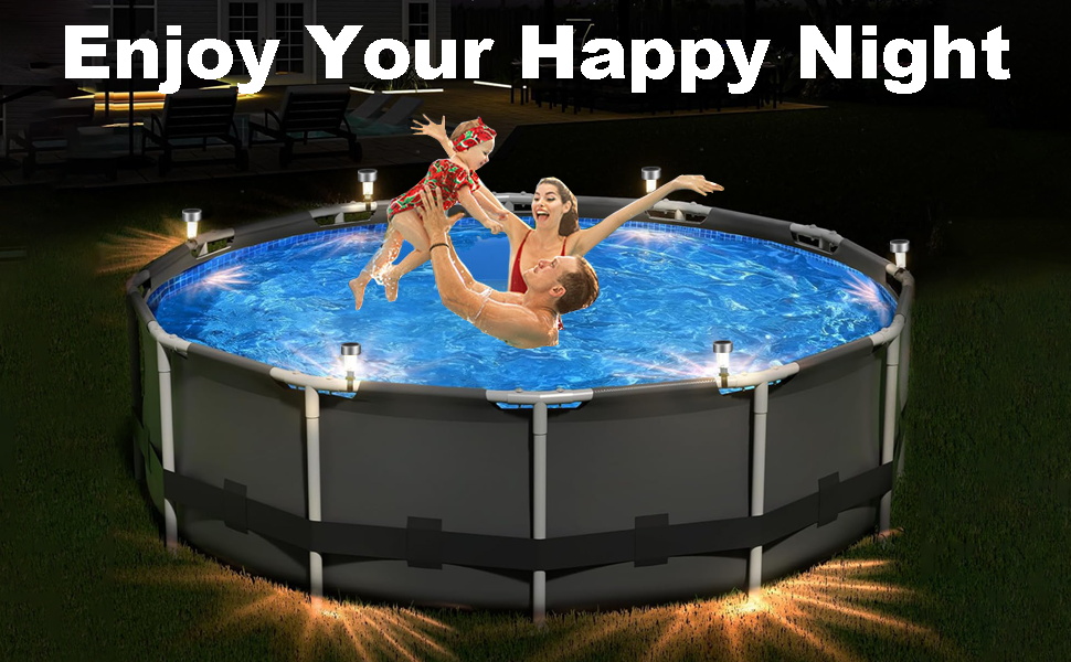 solar pool lights for above ground pools