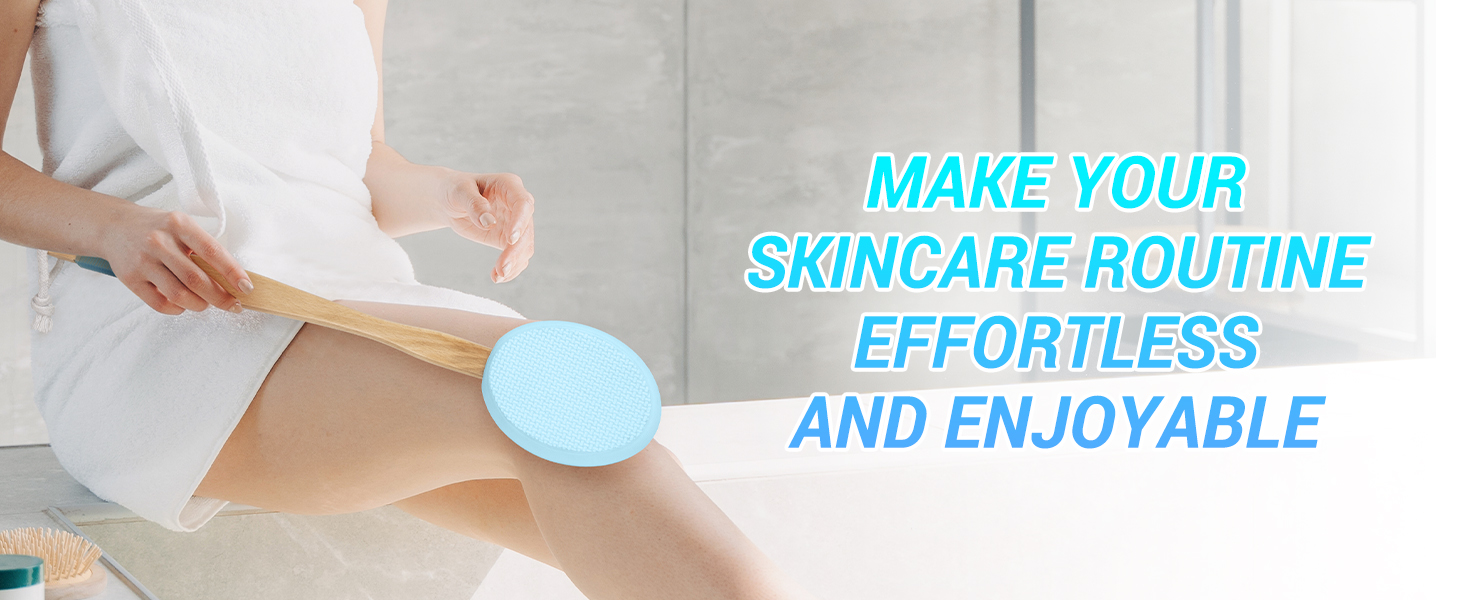 AmazerBath Lotion Applicator for Back, Feet, 4 Replaceable