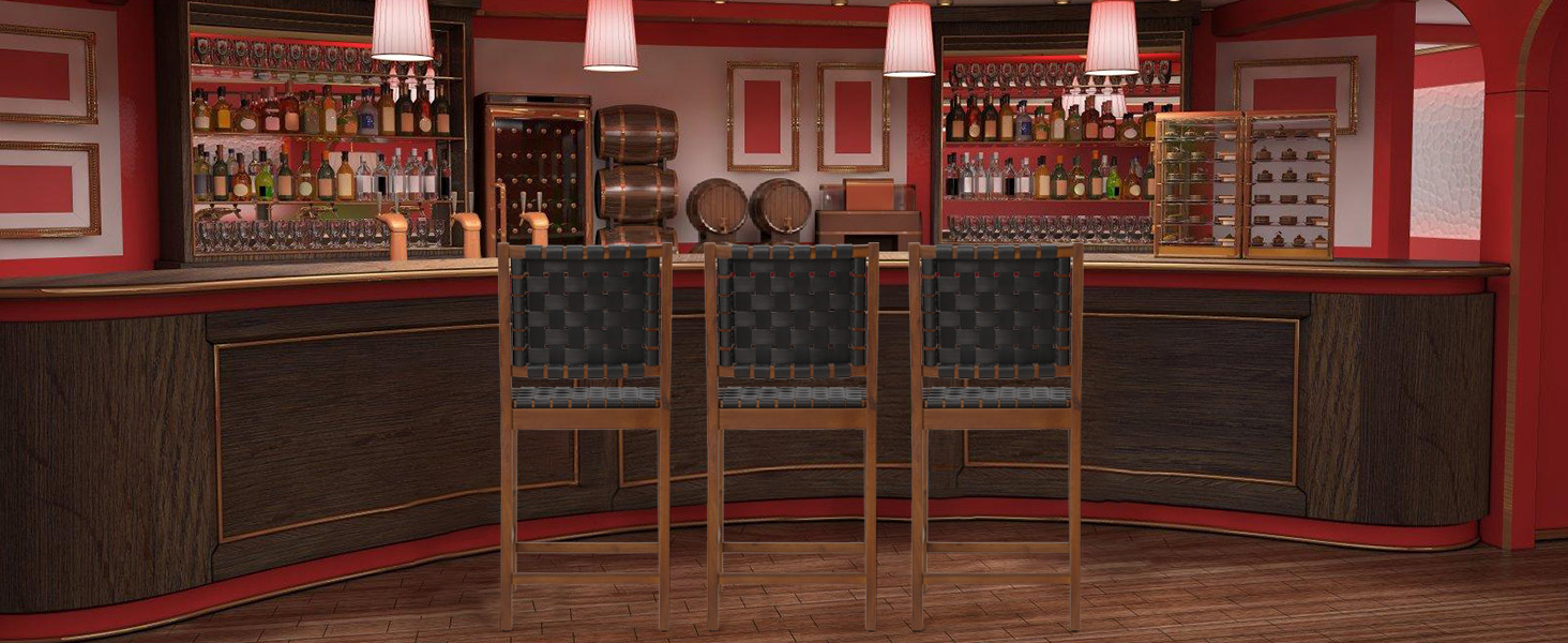 skillmaid Counter Height Barstools Set of 624" Faux