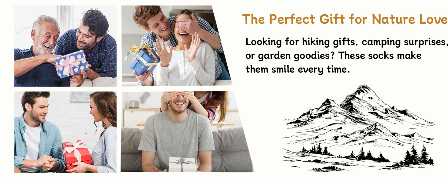 Funny Hiking Socks for Men Women